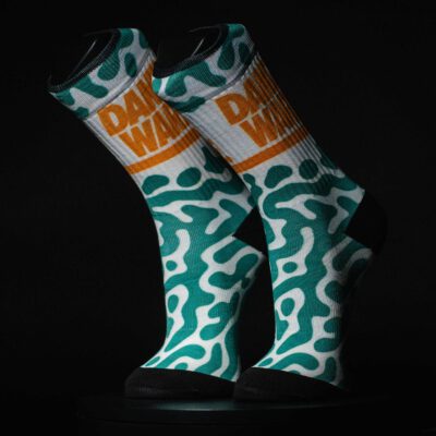 Sportsocken danzware. SAFARI GREEN ORANGE