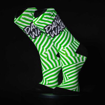 Tennissocken danzware. ARROW STRIPES GREEN WHITE