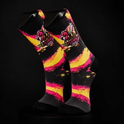 Sportsocken Moto4 Northern Cup Rider #21 Anina Urlass / BeeFlamingo